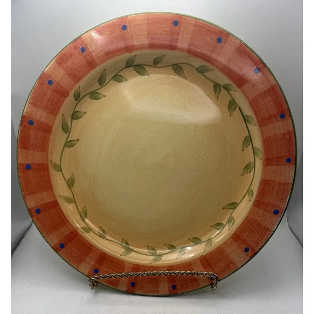 Pfaltzgraff Napoli Hand Painted Large Serving Dinner Plate Round